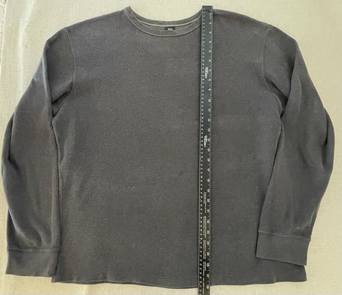 Camicia termica vintage Y2K GAP grigia waffle maglia L skater grunge rock 213937 cotone - Foto 10 di 13