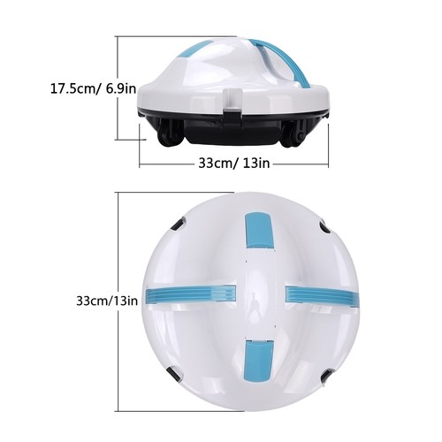 EU Plug Cordless Robotic Pool Cleaner Automatic Above Ground Pool Vacuum Fo ST - Picture 2 of 22