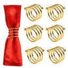 Napkin Rings Set of 12 Gold Napkin Rings Napkin Holders for Cloth Napkins Tha.