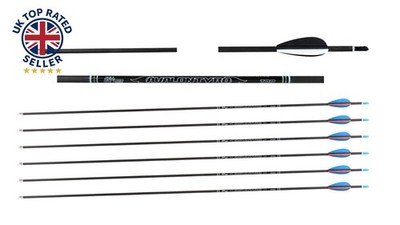 Avalon Archery Tyro Voll Vollcarbon leichte Pfeilspitzen Flügel Nocken x 6