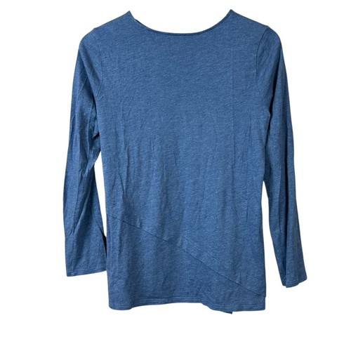 Pure Jill Layered Assymetrical Blue Tee Women Sz S - Picture 5 of 5