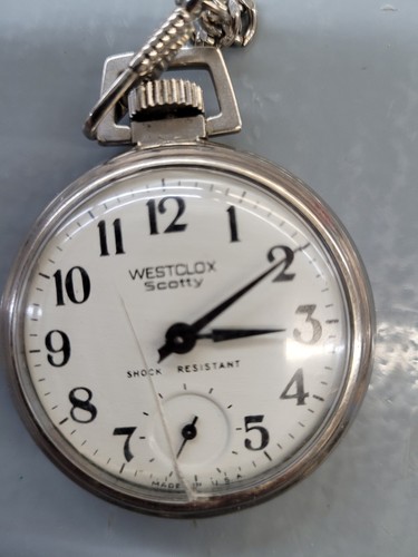 Lot 4 Vintage WESTCLOX Pocket Watches Scotty & Pocket Ben Working - Picture 8 of 11