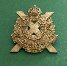 CANADIAN SCOTTISH CAP BADGE