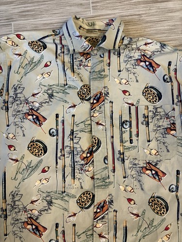 Men’s Button up Collared Fishing Shirt - Picture 3 of 8