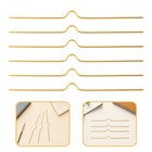 100pcs Iron Wall Calendar Hanger: Wire Hooks Calendar Binding Kit - Hanging