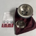 Rohl 735STN 3 1/2" Kitchen Sink Basket Strainer Waste SATIN NICKEL New