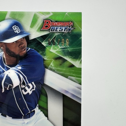 2016 BOWMAN'S BEST GREEN PARALLEL #TP-17 MANNY MARGOT /99 - Picture 3 of 3