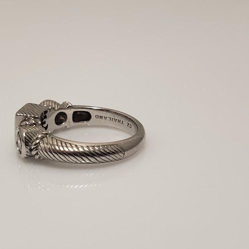 Judith Ripka Ring Sterlingsilber 3 Steine Diamonique Bandgröße 7 - Bild 2 von 10