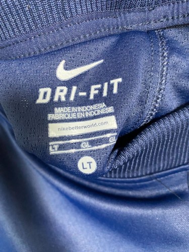 NUEVO Nike Mujeres Dri-Fit Entrenamiento Pantalones de Pista Azul Blanco Mujeres Grande Alto Pierna Ancha - Imagen 3 de 21