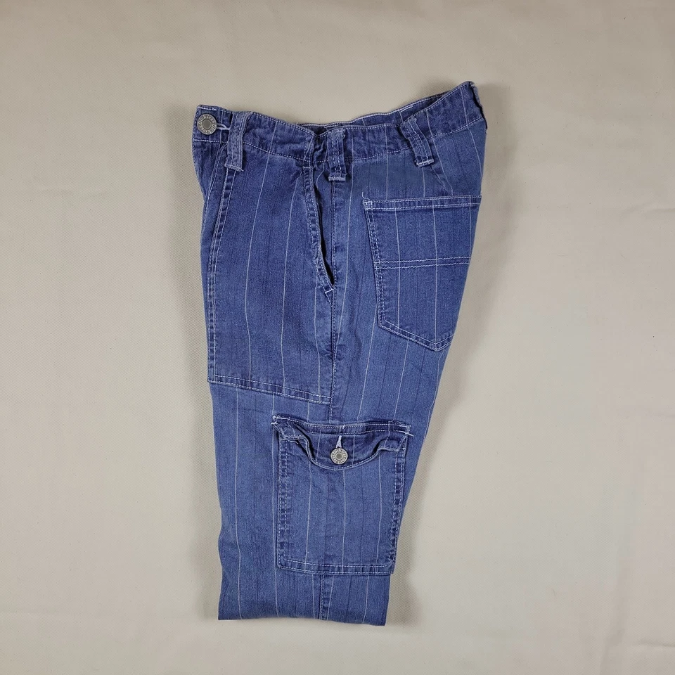 Pantalones cargo Dickies niñas denim azul a rayas talla 0/24 Foto 3 de 4