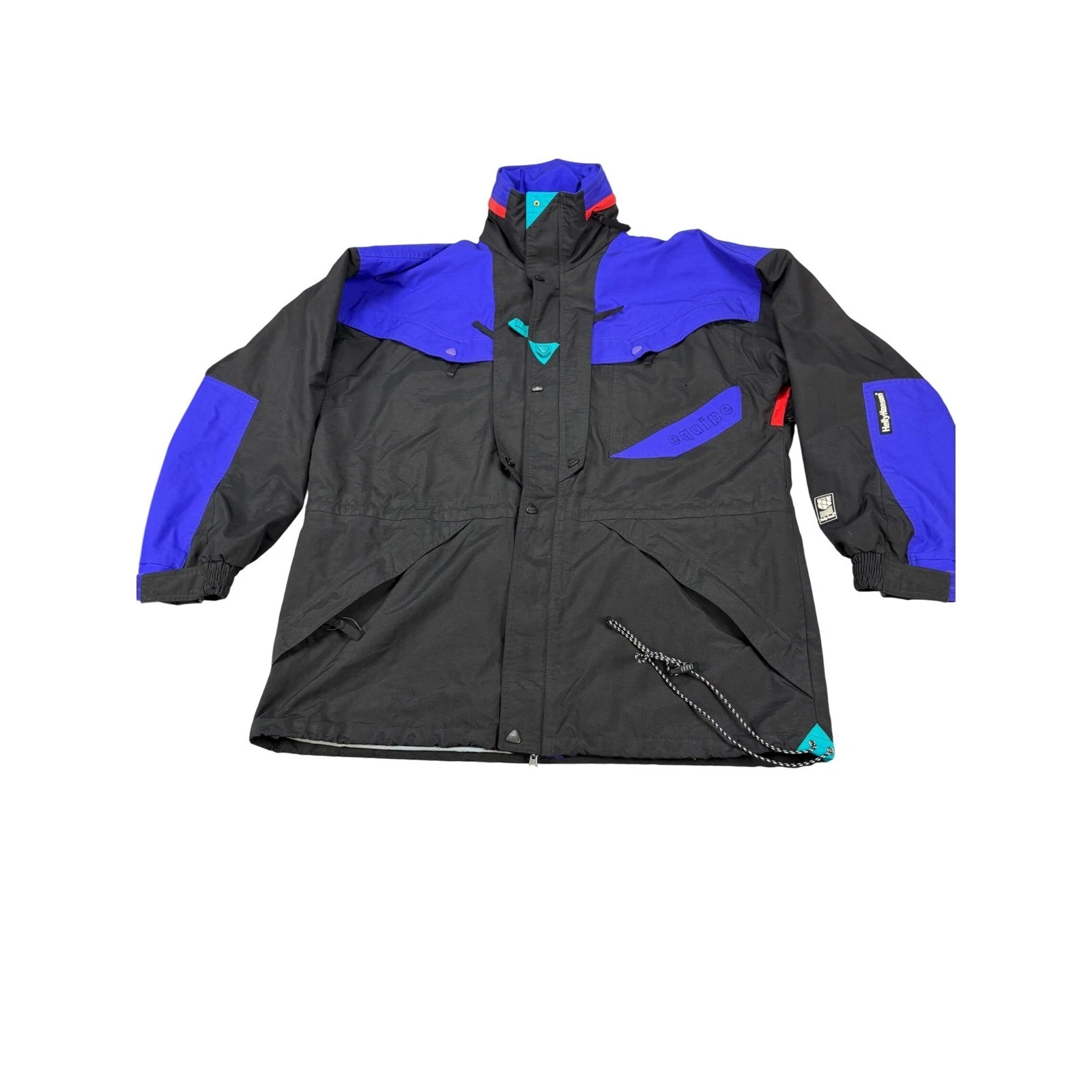 Helly Hansen Equipe Helly-Tech Jacket Mens Large Vintage Waterproof *No Hood
