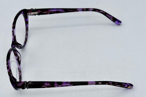 Jones New York Women Plastic Rectangle Eyewear Frame J757 Purple Tortoise 52mm - Picture 11 of 13