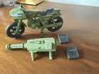 GI Joe RAM Rapid Fire Motorcycle 1982 100% Complete w Kickstand See Video MINTY!