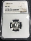 1940-S Mercury Dime NGC MS 67