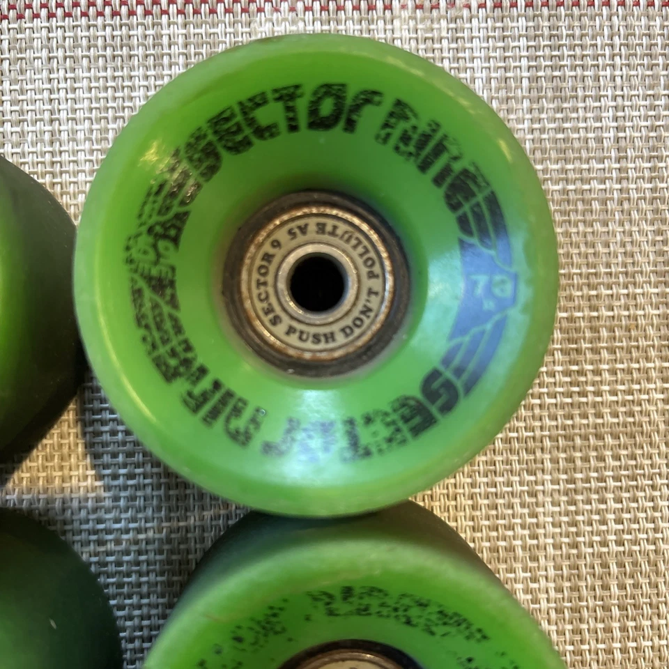 Vintage Sector 9 Wheels, Bearings And Risers - Image 3 of 4