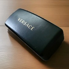 Versace Sunglasses Case Large Black Eyewear Storage w/ New Cloth
