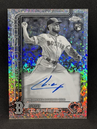 Luis Guerrero 2025 Topps Chrome #RA-LGU Black & White Mini Diamond (AU, RC)