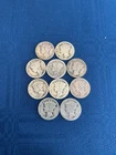 MERCURY DIMES, ALL TEEN DATES, JUNK SILVER, 10 QUANTITY, Silver is HOT !  👀