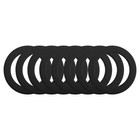 8Pcs Bague Autocollant Magnétique, Bague Adaptateur Magnétique, Noir
