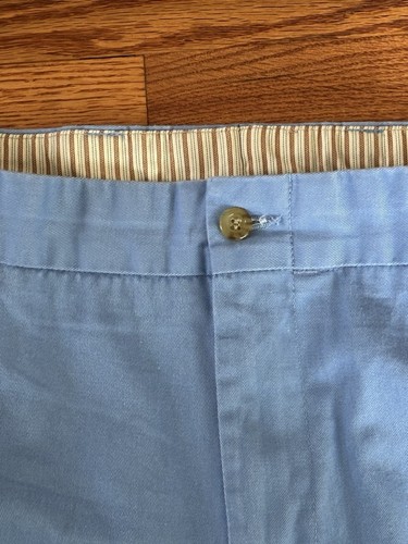 Bills Khakis M2 Mens Blue Flat Front Cotton Chinos 40x35.5 USA —PERFECT COND - Picture 6 of 9