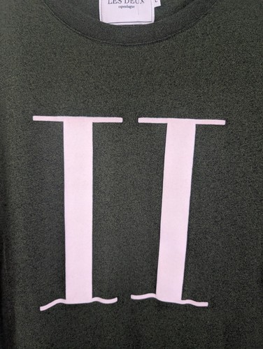 T-shirt uomo Les Deux Copenhagen verde taglia large ottime condizioni - Foto 3 di 9