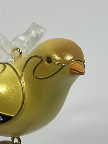 Hallmark Keepsake Ornament Goldfinch The Beauty Of Birds 4th In Series MIB - Picture 15 of 17