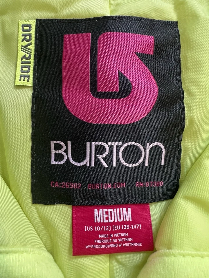 Pantalón Burton Niñas Elite Carga Snowboard Talla M 10/12 Nuevo Con Etiquetas Foto 3 de 4