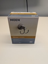 Moen "Gilmour" Double Robe Hook in Spot Resist Brushed Nickel Finish, Y6303