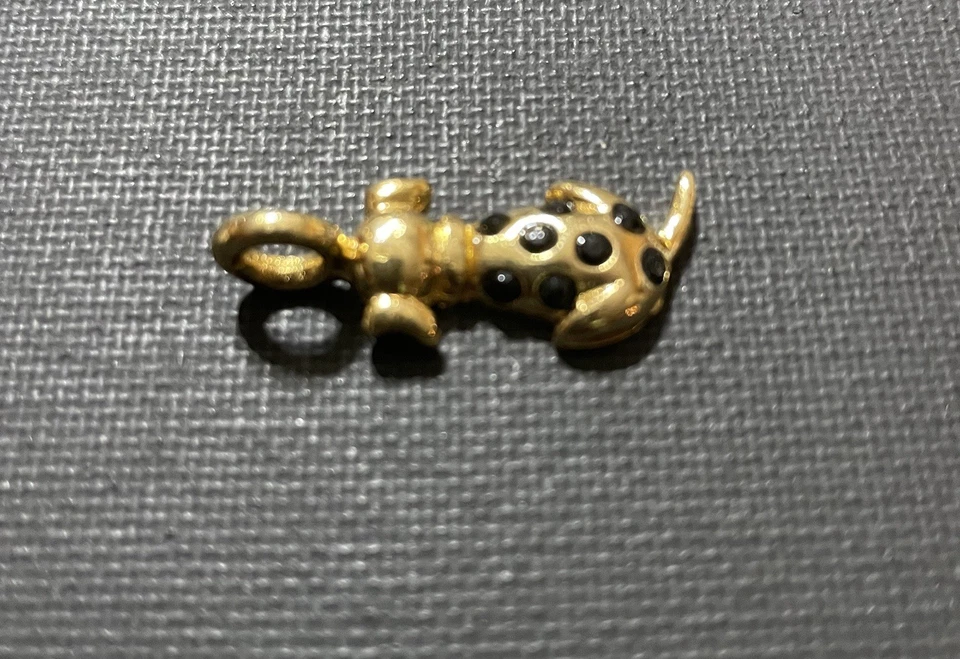 2 dijes dorados-KIS para perros-sensacional colgante de cristal de Swarovski’s Foto 3 de 4