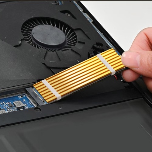 M.2 Heatsink Copper Nvme 2280 SSD Heatsink with Silicone Thermal Pad for PC - Picture 4 of 8