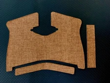 Tractiongrips brown linen textile grip tape overlay for S&W M&P Shield Plus