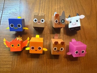Pet Simulator X Toy Lot  Of 8 No Codes, Cow, Blue Fish, Cat, Bird, Dog, Cyborg