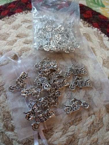 Motorrad Metall Charms zur Schmuckherstellung Basteln - 30 Stück - Bild 2 von 2