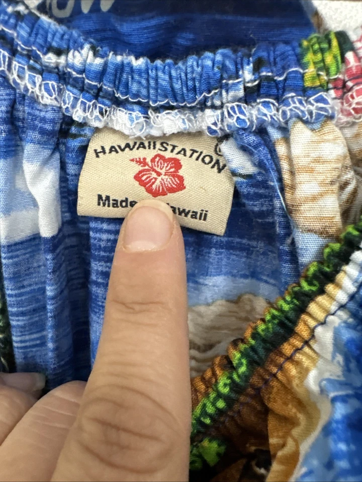 Vestido Hawaiano Niña 9/10 Hecho en Hawaii Islas Hawaianas 100% Algodón Foto 4 de 4