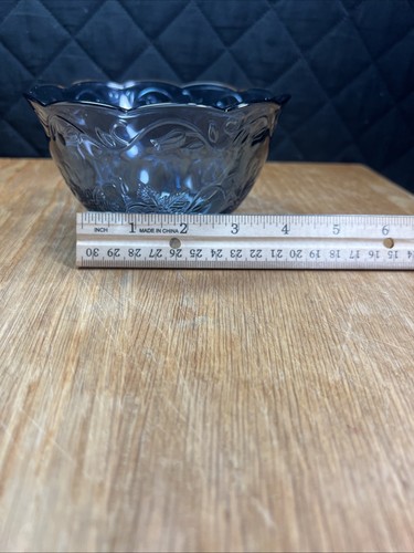 Princess House Fantasia 5311 Sapphire Blue Crystal Glass Soup Bowl 5-1/2" - Picture 6 of 8