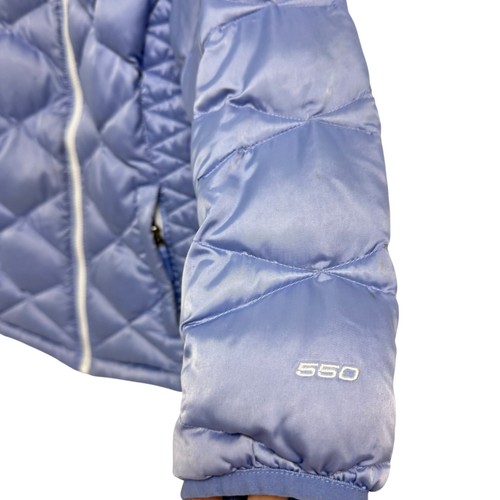 North Face 550 Puffer Daunenjacke Jugend Mädchen Lavander Reißverschluss Gr. L (14/16) - Bild 3 von 13