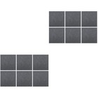 12 stücke Filz Panel Dumboard Akustische Absorptionspanel Wanddekoration (grau)