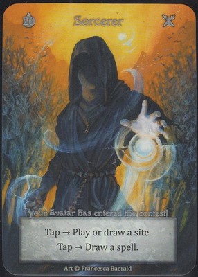 Alpha Foil Sorcerer Avatar Back Topper Sorcery Contested Realm TCG