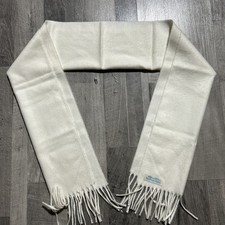 Nice Vintage 100 Acrylic Stix Baer  Fuller West Germany Off White Scarf