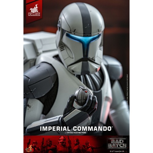 Imperial Commando Star Wars The Bad Batch TMP Fully Poseable Exclusive Hot Toys - Picture 4 of 11