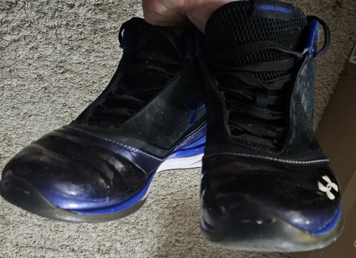 UNDER ARMOUR Micro G Sneakers Mens 9 Blue Black High Basketball Gym Run Shoes  - Picture 8 of 10