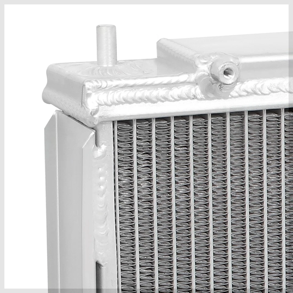 Radiador de refrigeración de rendimiento de núcleo de aluminio de 2 filas para 91-99 Mit 3000GT/Stealth MT Foto 4 de 4
