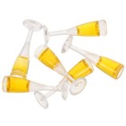 6 Pcs Mini Sektgläser Puppenhaus Winzige Tassen Miniatur-Hausaccessoires