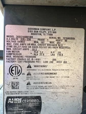 Goodman DSXC160601BB 5 Ton 16 SEER Outdoor Condenser Unit only (R-410A refrgt)