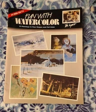 "Fun With Watercolor" By Tom Lynch With 13 Painting In 4 Stages Good Condition