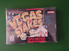 Vegas Stakes SNES Super Nintendo 1993 Video Game CIB Sealed Brand New