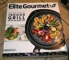 Elite Gourmet 14" Electric Indoor Grill with Glass Lid NIB