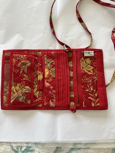 Cartera bandolera acolchada floral OK de tela con correa ajustable Cottagecore - Imagen 4 de 12