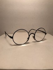 EUC GIANFRANCO FERRE GFF23 Round Unisex Eyeglasses Frame Black 50-21-135 Italy