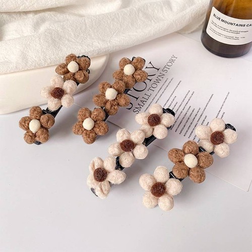 Bangs Flocked Hairpins Braided Barrettes Hairgrip Gift Women Fashion Hair Clip - Picture 2 of 21